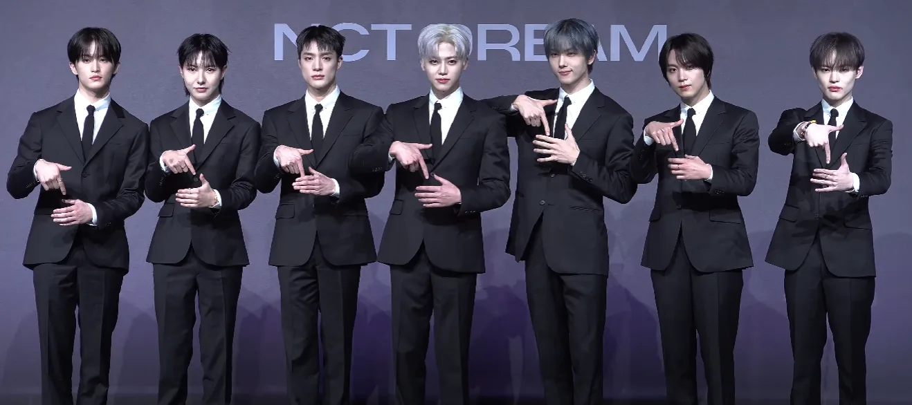 NCT DREAM members at the DREAM()SCAPE press conference