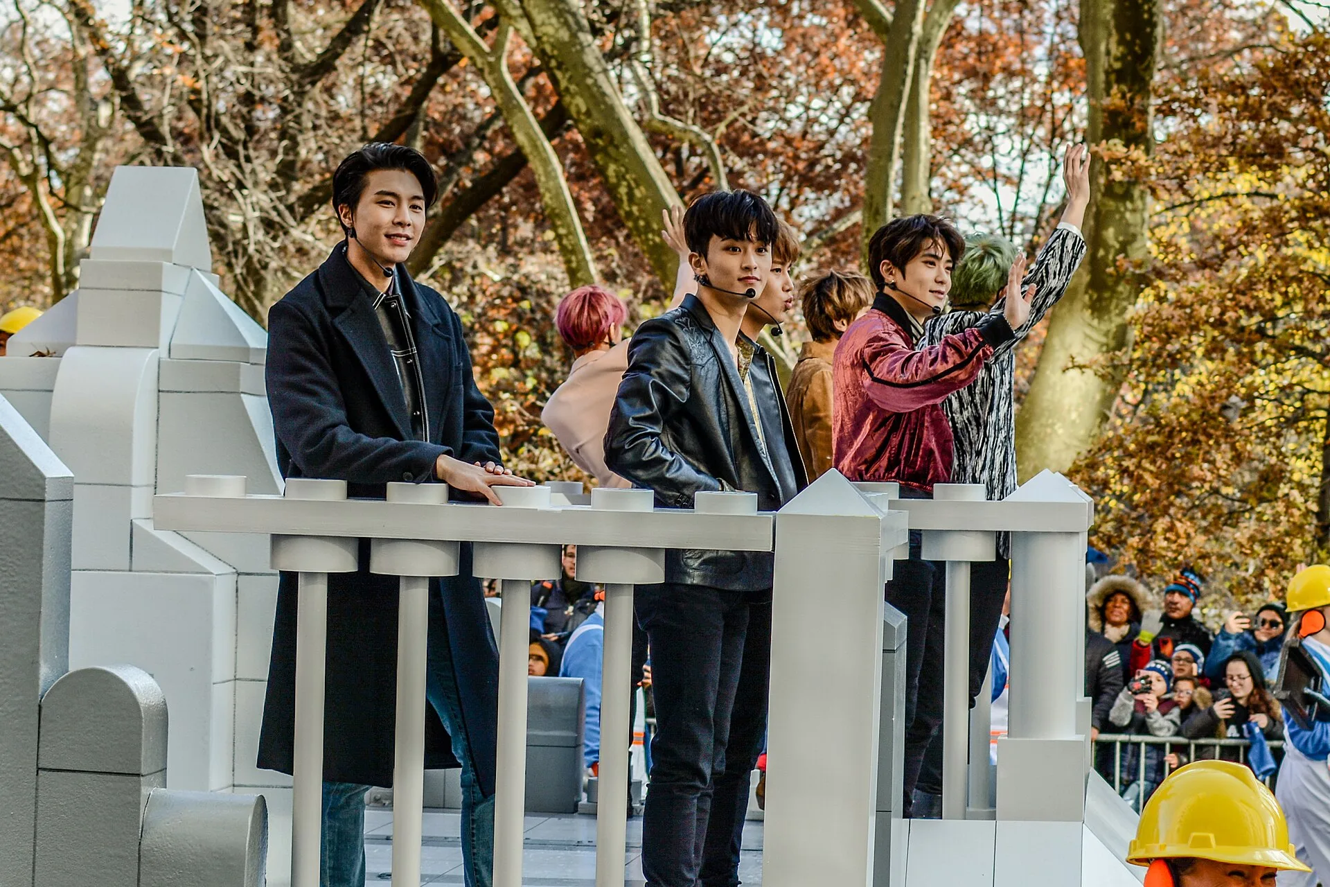 NCT 127 performing during the 2019 Macy's Thanksgiving Day Parade
