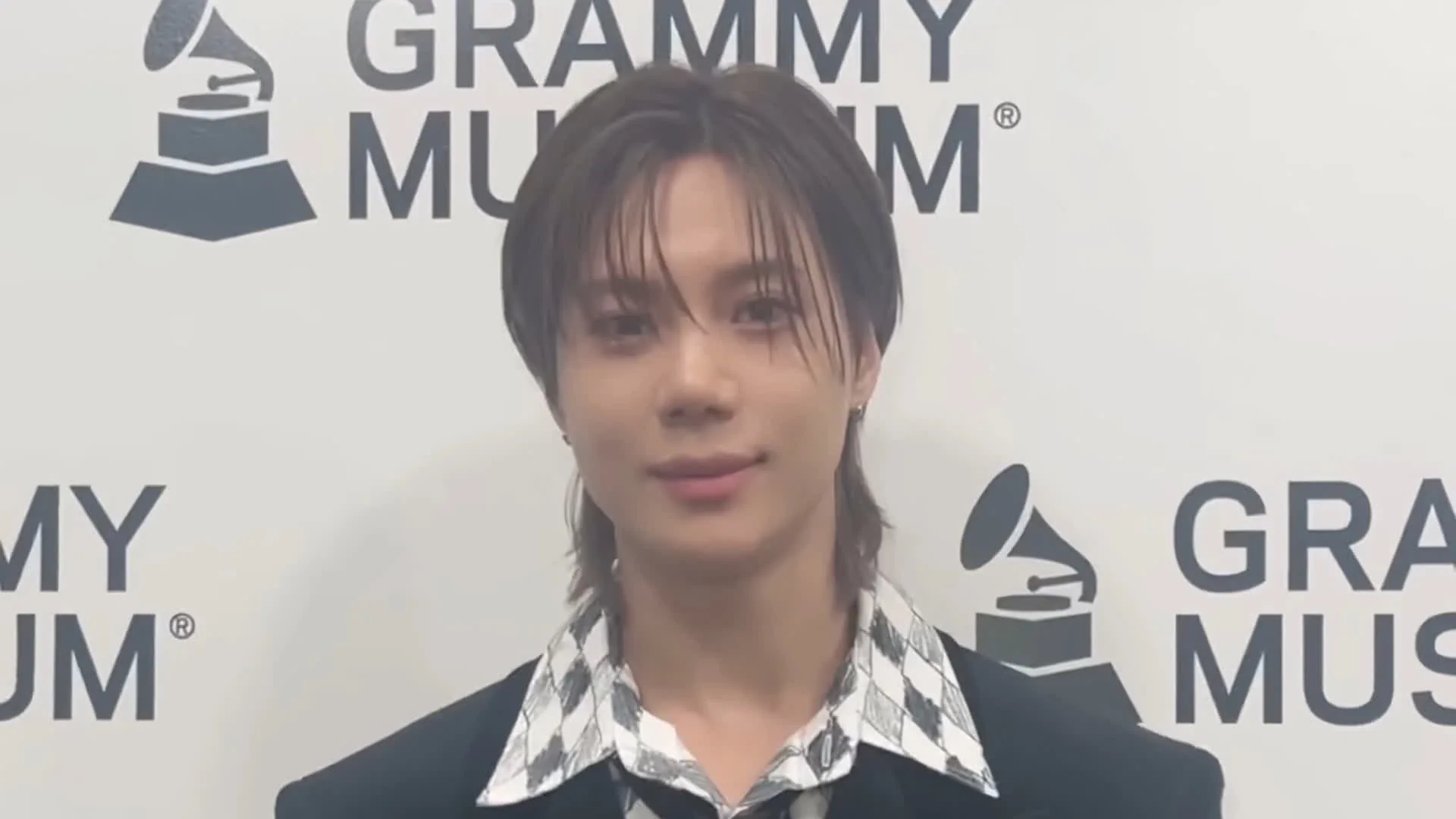 TAEMIN facing the camera at the GRAMMY Museum in April 2026